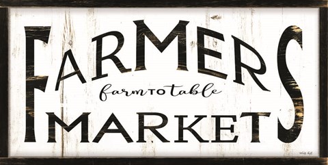 Framed Farmer's Market I Print