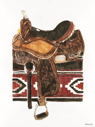 Framed Saddle 2 Print