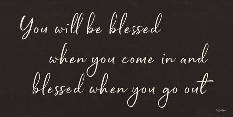 Framed You Will be Blessed Print