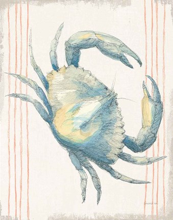 Framed Floursack Nautical III no Words Print