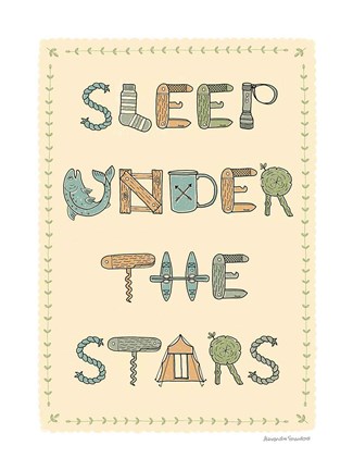 Framed Sleep Under the Stars Print