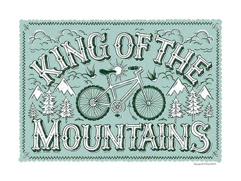Framed King of the Mountains Print