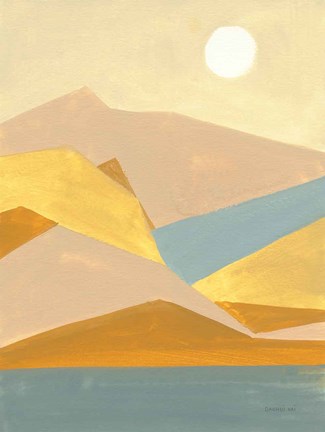 Framed Retro Abstract I Print