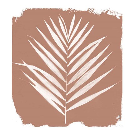 Framed Nature by the Lake - Frond III Warm Sq Print