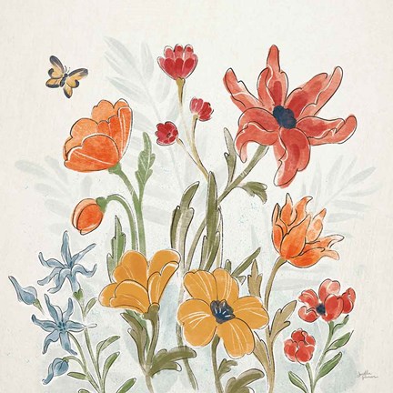 Framed Spiced Petals II Print