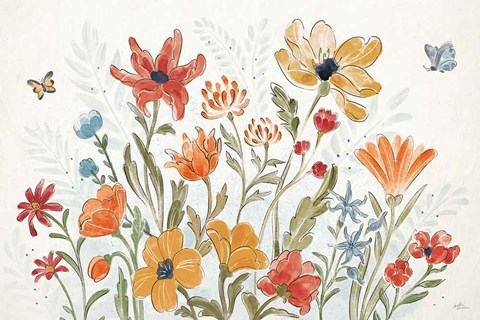 Framed Spiced Petals I Print