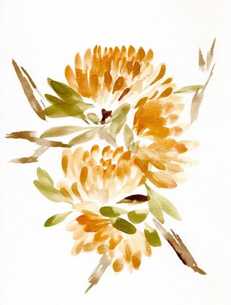 Framed Farmhouse Florals VII Print