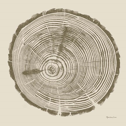Framed Tree Trunk cream I Print