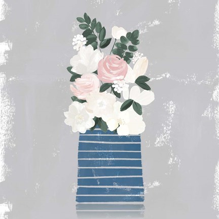Framed Contemporary Flower Jar II Print