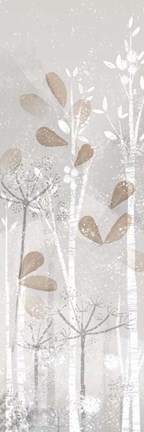 Framed Golden Forest Panel II Print