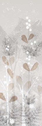 Framed Golden Forest Panel III Print