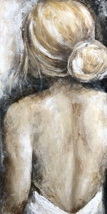 Framed Looking Away Blonde Print