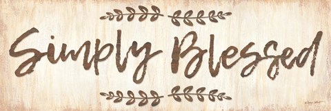 Framed Simply Blessed Print