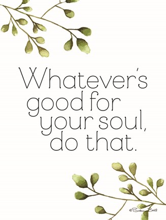 Framed Greenery Good for Your Soul Print