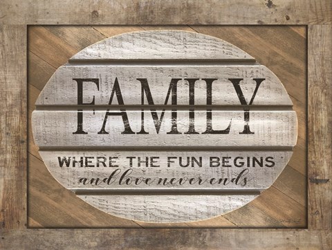 Framed Family - Where the Fun Begins Print