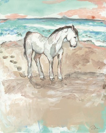 Framed Sea Horse Print