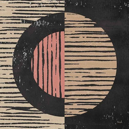 Framed Primitive I Terra Cotta Print