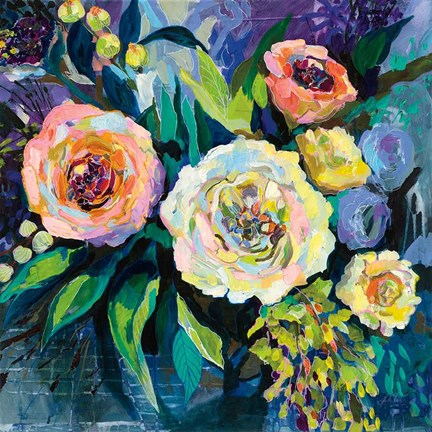 Framed Walk in the Garden Print