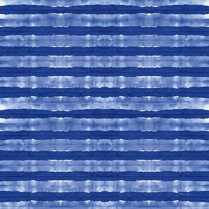 Framed Aquarelle Blue XII Print