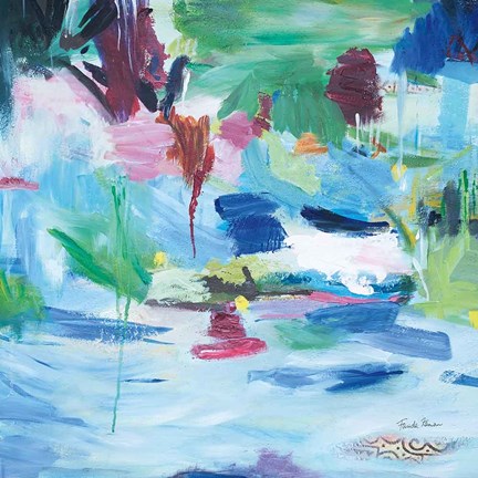 Framed Lake Abstract Print