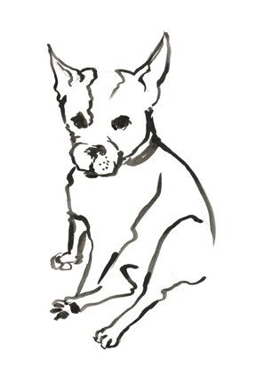 Framed Dog VIII Print