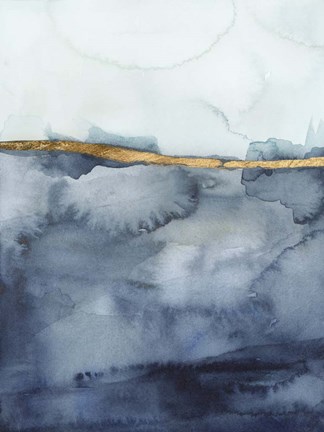 Framed Coastal Horizon I Print