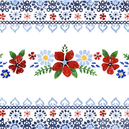 Framed Azure Blume II Print