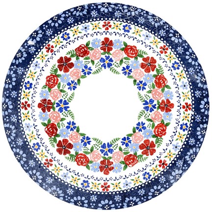 Framed Azure Blume III Print