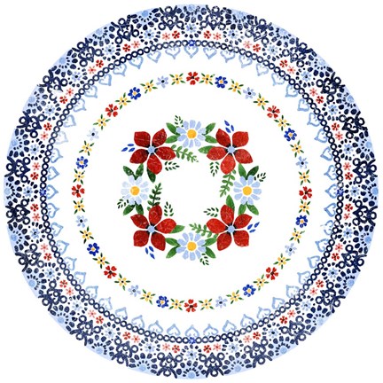 Framed Azure Blume IV Print