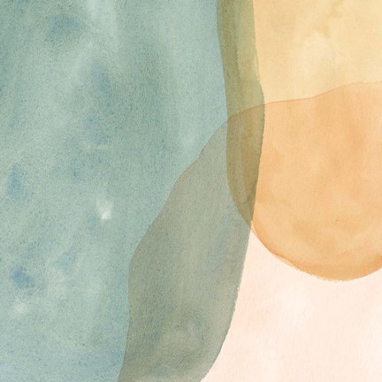 Framed Pastel Color Study I Print