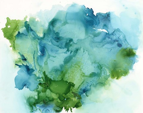 Framed Leafy I Print