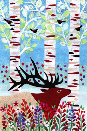 Framed Forest Creatures I Print