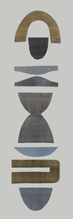 Framed Neutral Totems VI Print