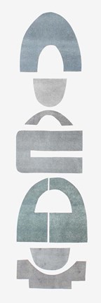 Framed Neutral Totems VII Print