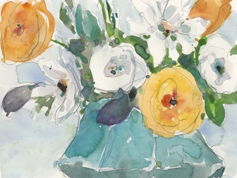 Framed Bouquet II Print