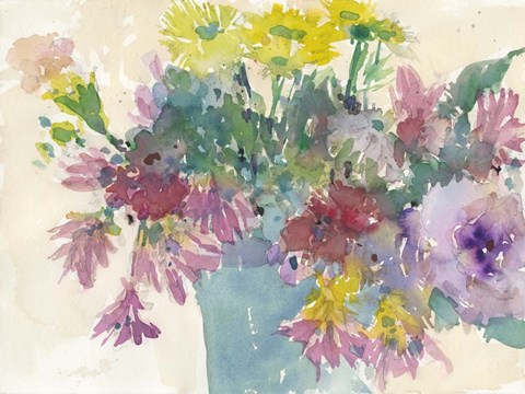 Framed Summer Planter I Print