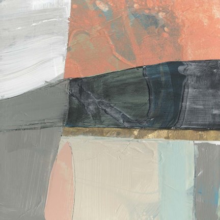 Framed Hints of Coral II Print