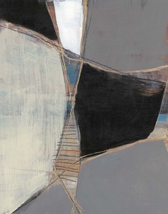 Framed Segmented Neutrals I Print