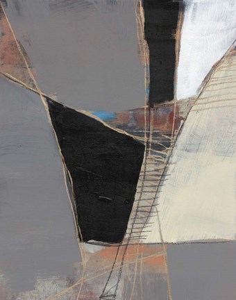 Framed Segmented Neutrals II Print