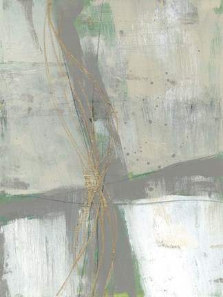 Framed Golden Weave I Print