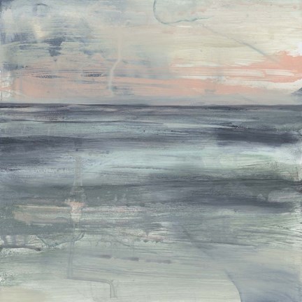 Framed Pastel Coast I Print