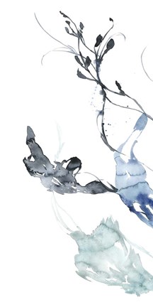 Framed Ocean Etude Triptych I Print