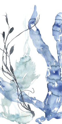 Framed Ocean Etude Triptych II Print