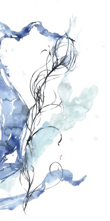 Framed Ocean Etude Triptych III Print