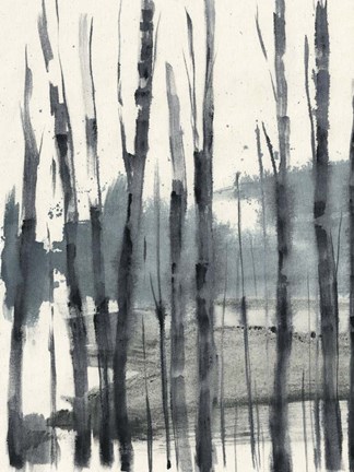 Framed Fluid Treeline II Print