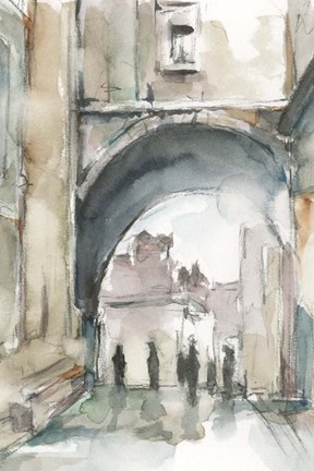 Framed Watercolor Arch Studies II Print