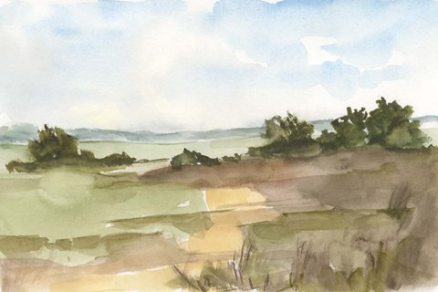 Framed Fall Fields II Print