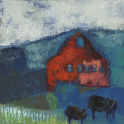 Framed Bremen Bluff Barn Print