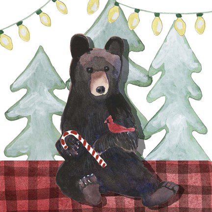 Framed Very Beary Christmas I Print