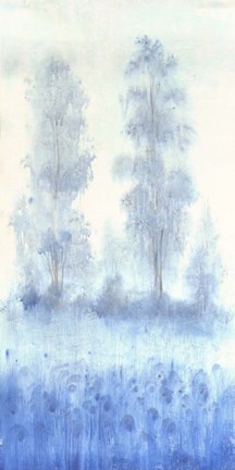 Framed Blue Focus II Print